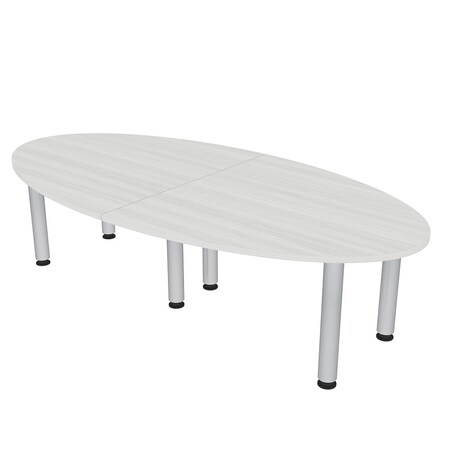 Skutchi Designs 45 in W, 96 in L, 29 in H, Engineered Wood Top, White HAR-OVL-46X93-PT-WC